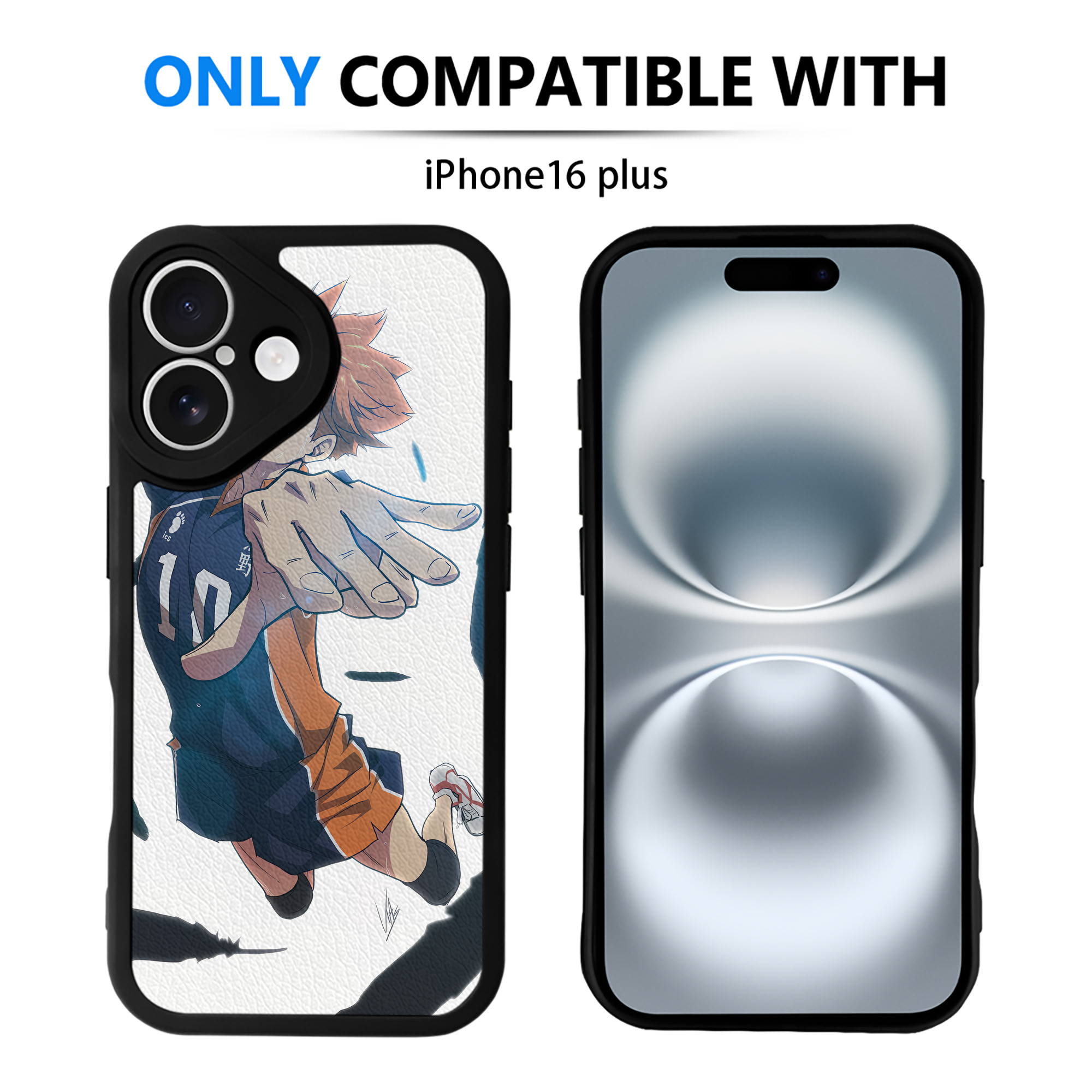 （画像用） ハイキュー!! Haikyu!! 【iPhone 16シリーズ対応】シリコンスマホケース（レザー調） 材質：シリコン